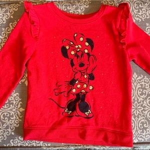 Red Minnie Mouse sweatshirt